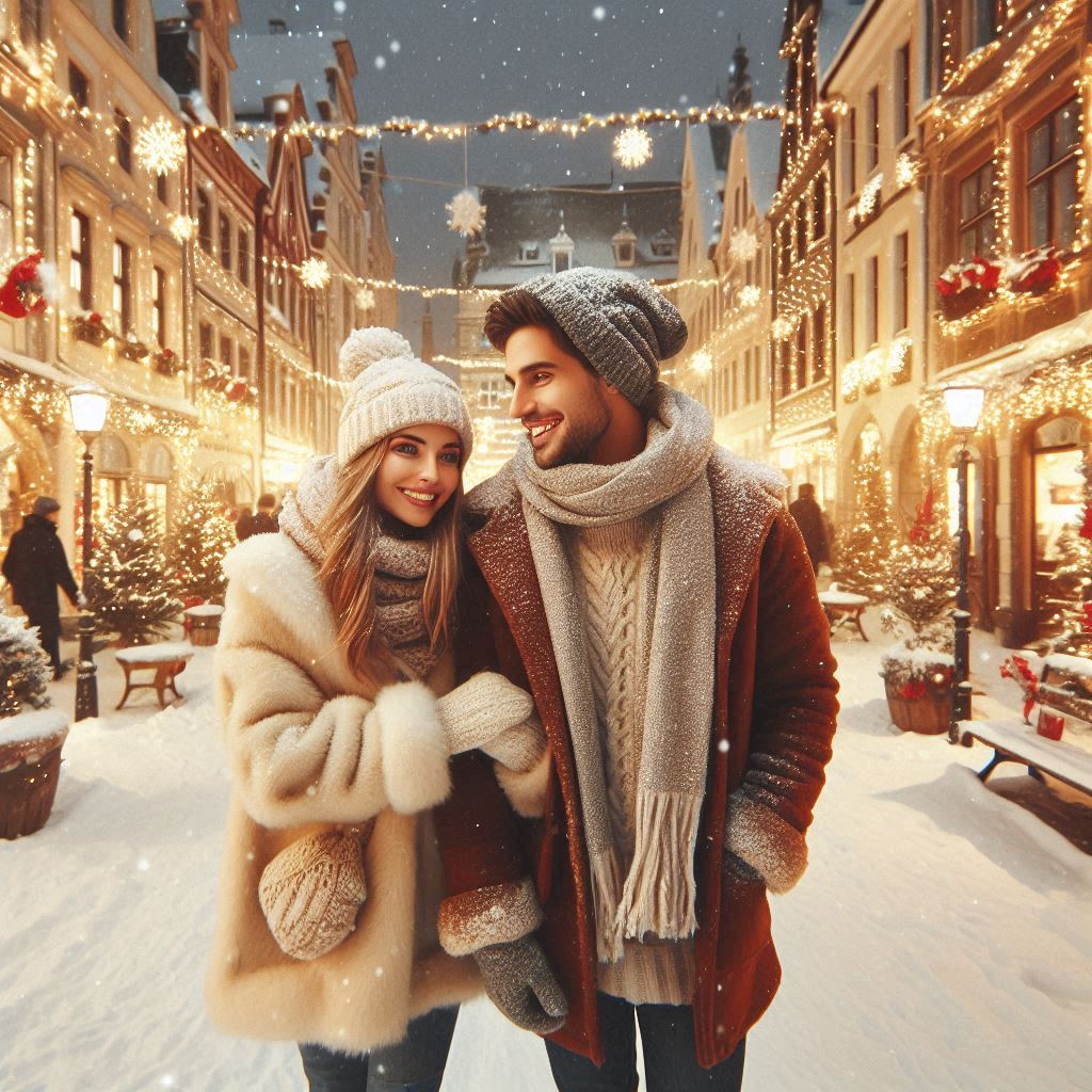 um casal em ferias em uma cidade no inverno.png